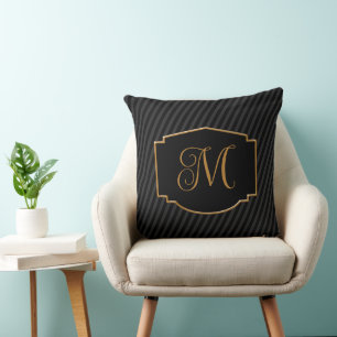 Coussin Élégant, Sophistiqué Monogramme