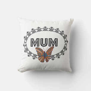 Coussin Élégant trompe-souris papillon