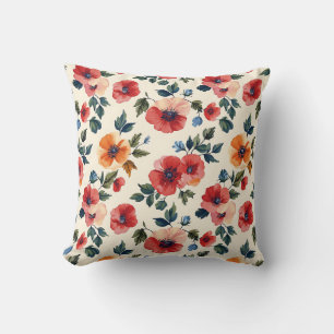 Coussin Élégant Vintage Élégant Romantique Floral Chic