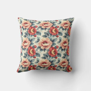Coussin Élégant Vintage stylé romantique floral chic