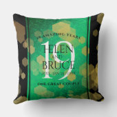 Coussin Élégante 19e anniversaire du Mariage de Jade (Verso)