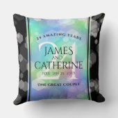 Coussin Élégante 24e anniversaire du Mariage Opal (Verso)