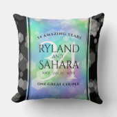 Coussin Élégante 34e anniversaire du Mariage Opal (Recto)