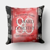 Coussin Elégante 80ème anniversaire du Mariage de Ruby (Verso)