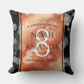 Coussin Élégante 8ème anniversaire du Mariage de bronze (Recto)