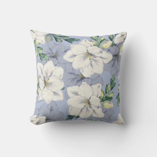 Coussin Elégante aquarelle motif décorative fleurie