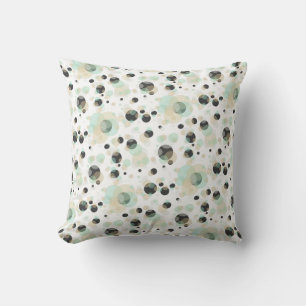 Coussin Élégante bulles modernes Motif sur blanc