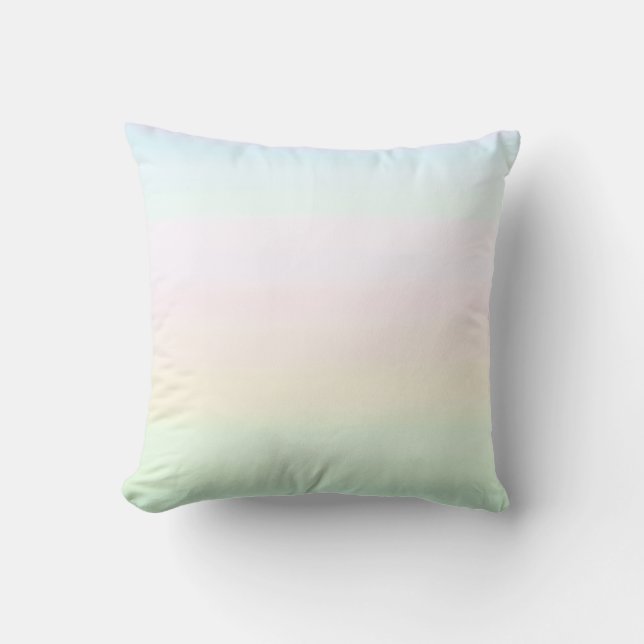 Coussin Élégante couleur pastel clair dégradé (Recto)