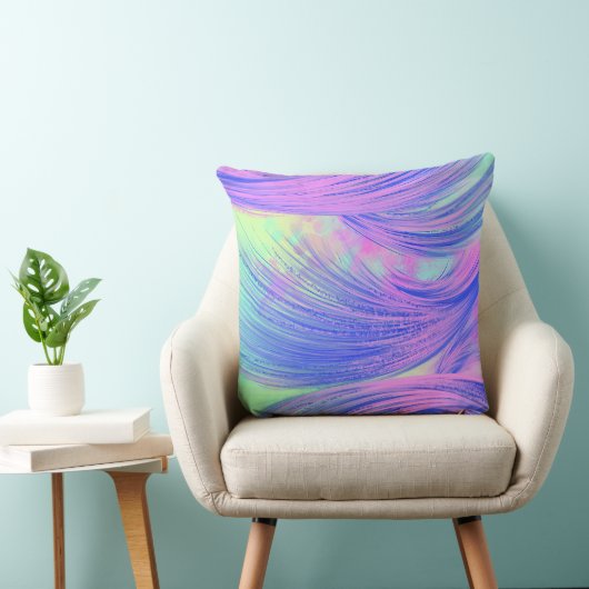 Coussin Elégante couleur violet Abstrait (Chaise)