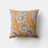 Coussin Élégante   Couverture Fleurie Rose (Verso)