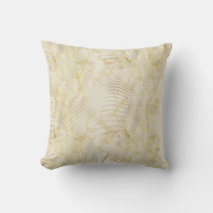 Coussin Elégante Crème Ripple & Or