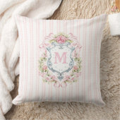Coussin Élégante crête nuptiale florale (Couverture)