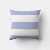 Coussin Élégante fille de la côte Bleu doux Blancs (Verso)
