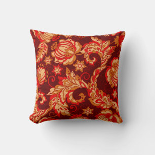 Coussin Elégante Fleurs Ethniques Motif sans couture