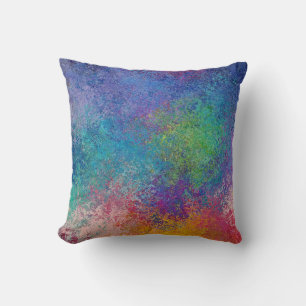 Coussin Élégante oeuvre Acrylique Abstraite Grunge
