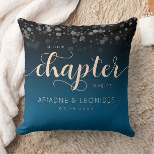 Coussin Elégante Pêche Océanique Bleu Mariage Un Nouveau C