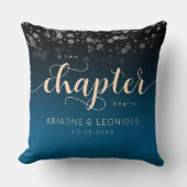 Coussin Elégante Pêche Océanique Bleu Mariage Un Nouveau C (Recto)