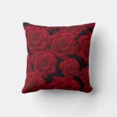Coussin Élégante Rose rouge - (Verso)