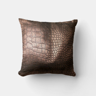 Coussin Elégante texture en cuir du soir.