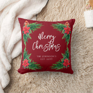Coussin Élégante verdure hivernale