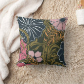 Coussin Élégantes fleurs de printemps rétro colorées #11 (Couverture)