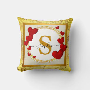 Coussin Élégantes Saint-Valentin, Amour, Mariage Anniversa