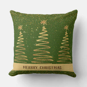 Coussin Élégants arbres luxueux de parties scintillant éto
