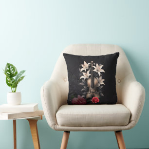 Coussin Élégie pour une chanson déchue – Violon gothique r
