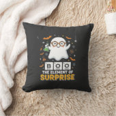 Coussin Élément de surprise de fantôme de design Halloween (Couverture)