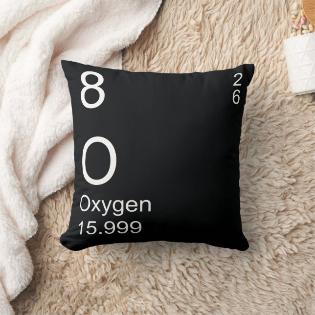 Coussin Élément d'oxygène noir riche (Couverture)
