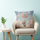Coussin Élément éléphant bébé ballons papillons flottants (Chaise)