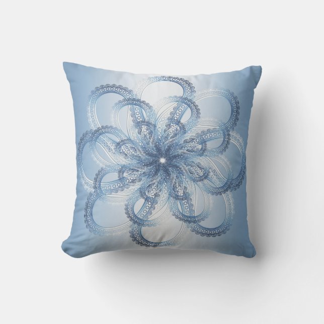 Coussin élément métallique de cercle abstrait de Paisley (Recto)