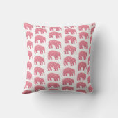 Coussin Élément Personnalisé Éléphant Rose Bébé (Verso)