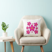 Coussin Élément rose floral (Chaise)