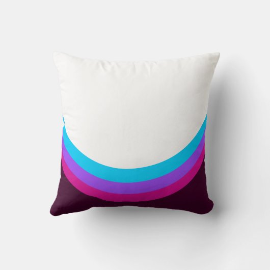 Coussin Éléments de conception incurvés (Verso)