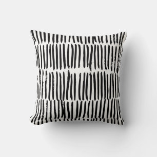 Coussin Éléments Verticaux : Style Sans Mer Dessiné À La M