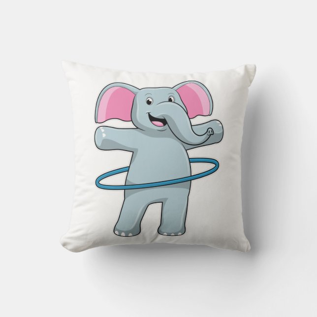 Coussin Eléphant à Fitness avec pneus Fitness (Recto)