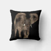 Coussin Éléphant africain (Verso)