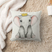 Coussin éléphant avec couronne (Couverture)