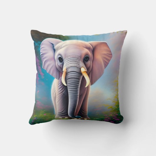 Coussin Eléphant bébé (Verso)