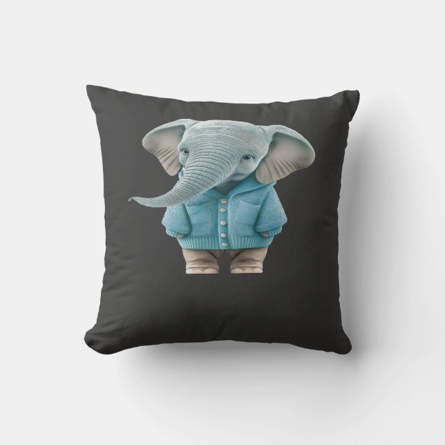 Coussin Éléphant bébé (Recto)