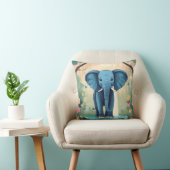 Coussin Eléphant Bébé Bleu Whimsical, (Chaise)