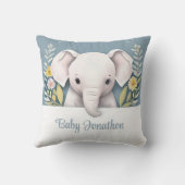 Coussin Eléphant bébé doux (Verso)