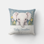 Coussin Eléphant bébé doux (Recto)