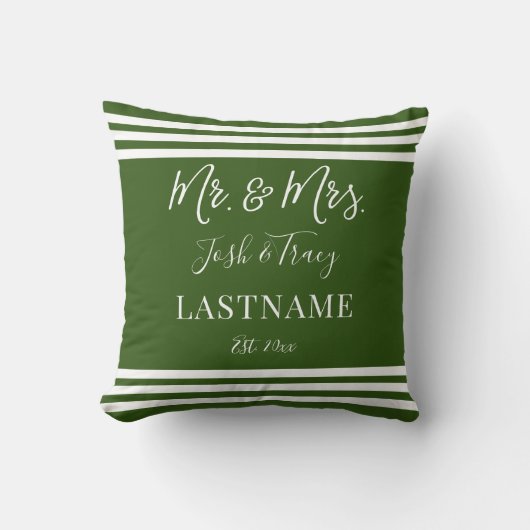 Coussin Éléphant Bébé Fille avec Ruban Nom Personnalisé (Recto)