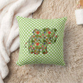 Coussin Eléphant Bébé Floral Coloré (Couverture)