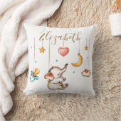 Coussin Éléphant bébé mignon (Couverture)