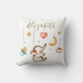 Coussin Éléphant bébé mignon (Recto)