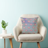 Coussin Eléphant bébé moderne pour enfants rose bleu (Chaise)