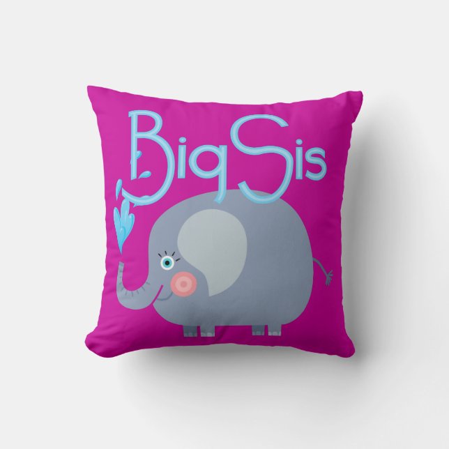 Coussin Elephant Big Sis (Recto)